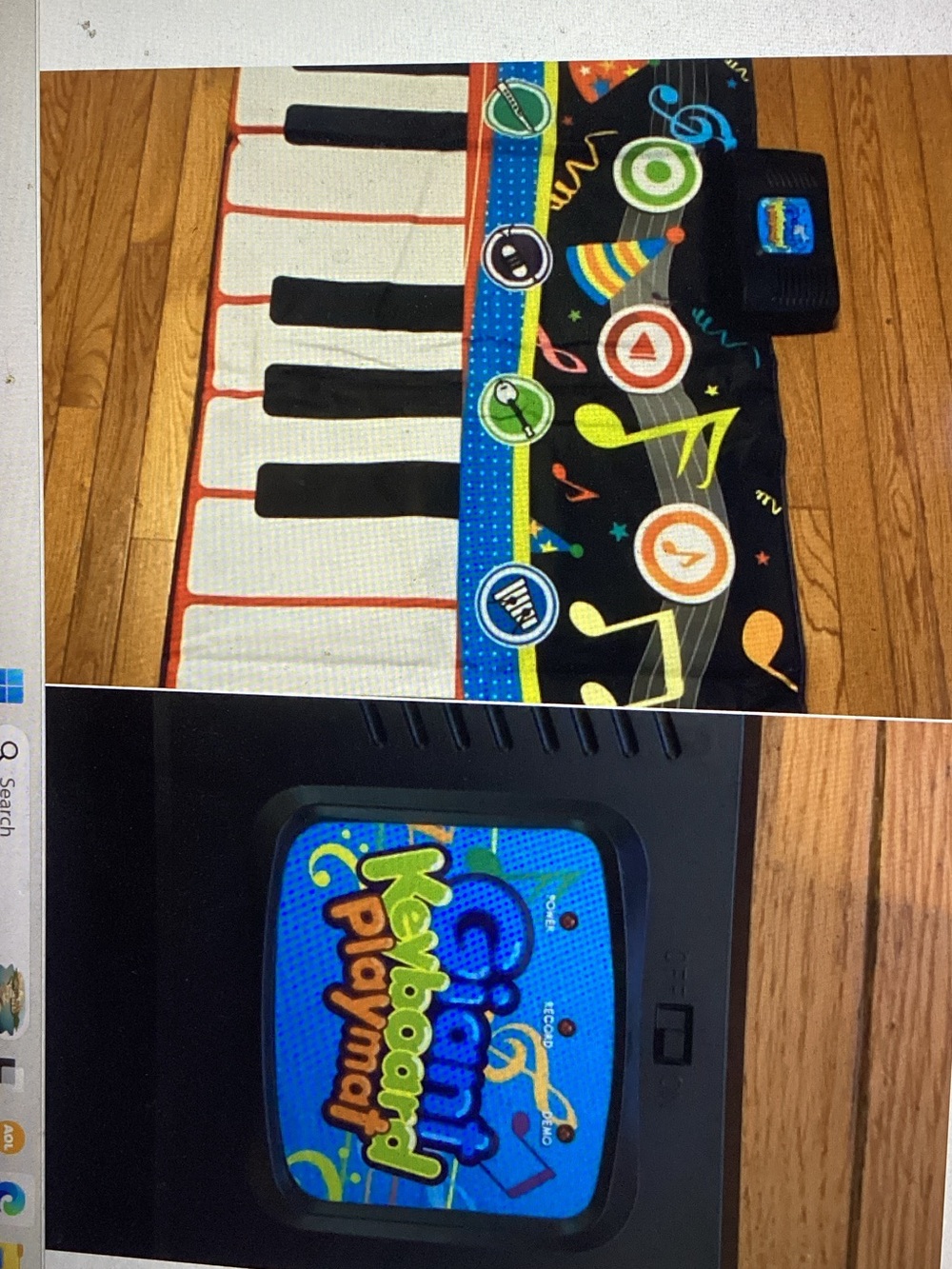 Gigantic Play Piano Mat with Colorful Music Graphics